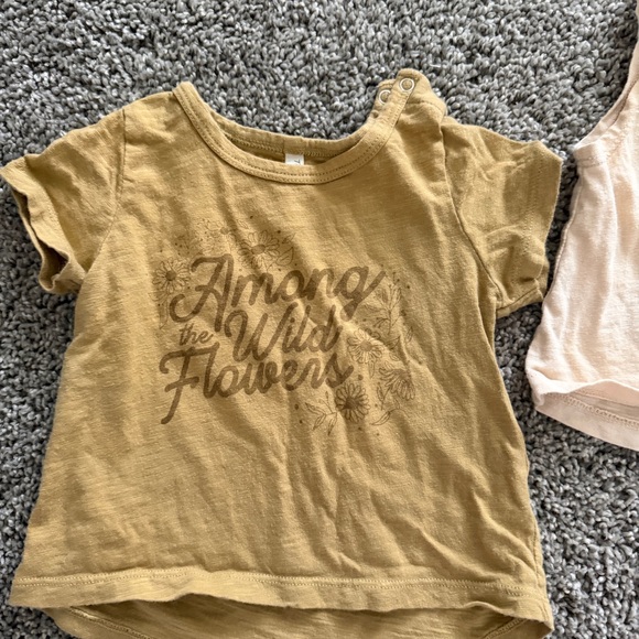 Rylee + Cru Cream Daisy Tank & Mustard Graphic Short Sleeve Tee - Picture 2 of 7